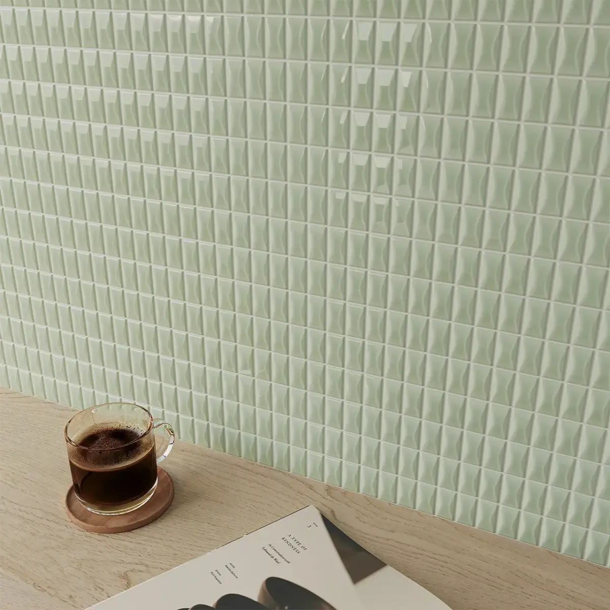 WOW 3D BARS BEVEL JADE 12,5x25 GLOSS - obrazek 2