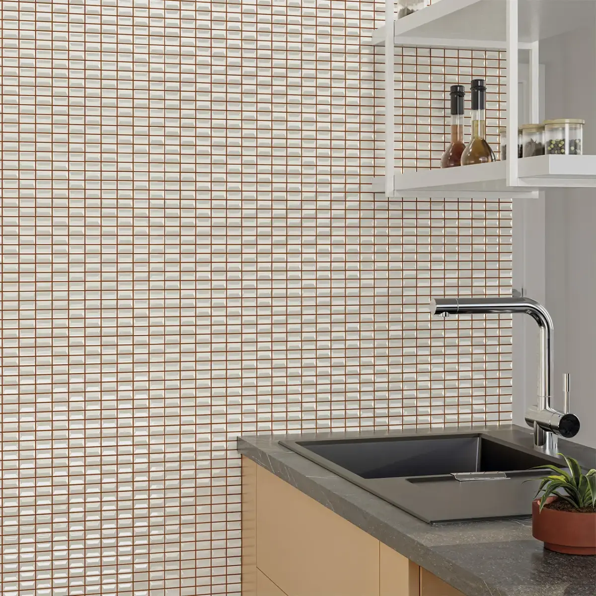 WOW 3D BARS DIAMOND QUARTZ 12,5x25 GLOSS - obrazek 2