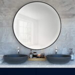 BALTICA DESIGN LUSTRO OKRĄGŁE TINY BORDER ROUND CZARNE ŚR. 50 CM - obrazek 4