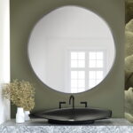BALTICA DESIGN LUSTRO OKRĄGŁE TINY BORDER ROUND SREBRNE ŚR. 50 CM - obrazek 5