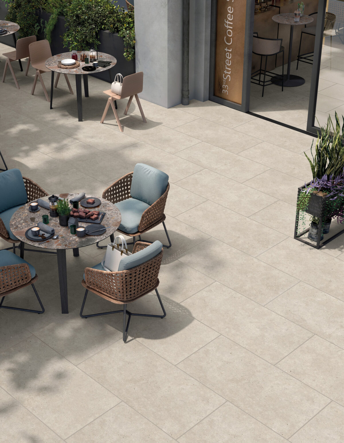MIRAGE ELYSIAN EY 03 BEIGE CATALAN 80x80 20MM ANTYPOŚLIZGOWA II GATUNEK - obrazek 2