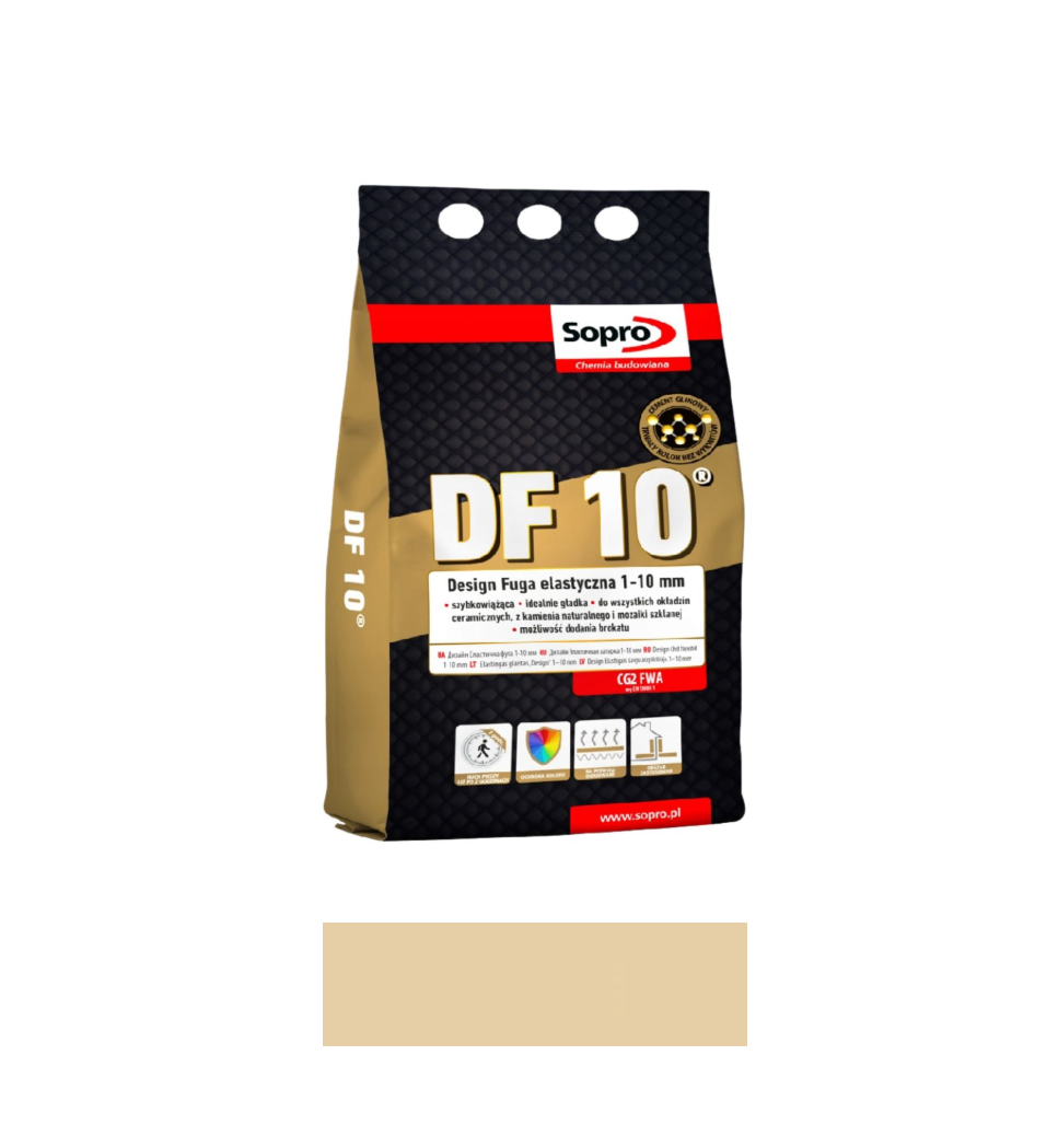 beż 32 SOPRO DF10 FUGA ELASTYCZNA 2 KG BEŻ 32 - obrazek 1