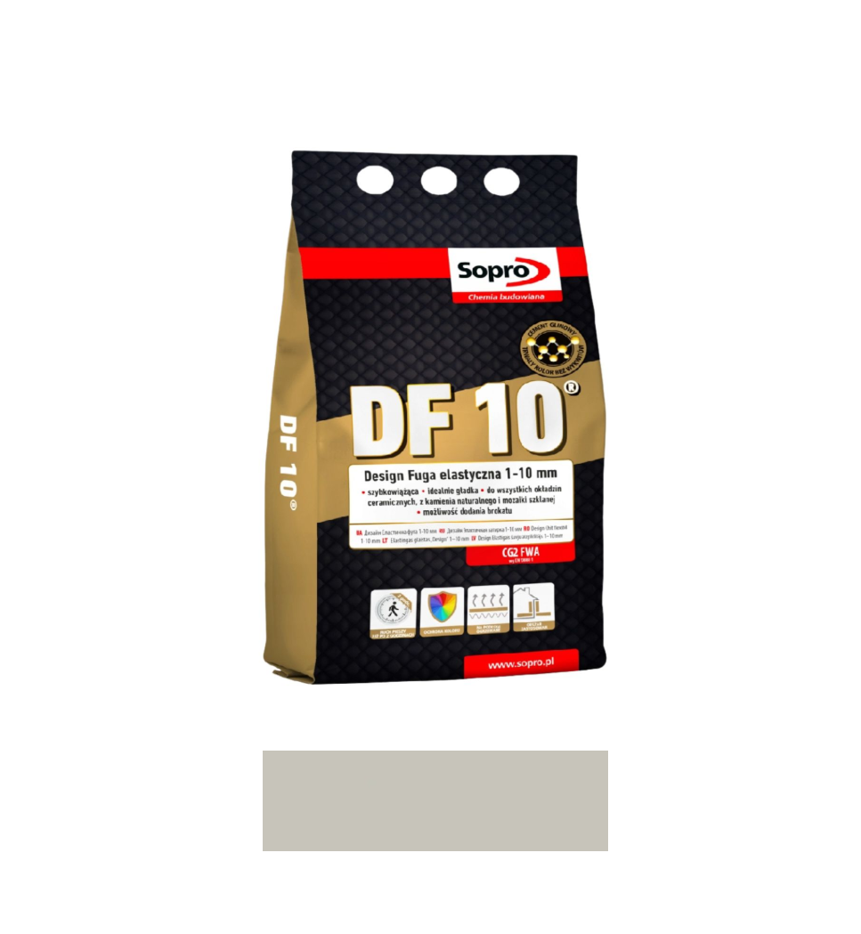 naturalny szary 72 SOPRO DF10 FUGA ELASTYCZNA 2 KG NATURALNY SZARY 72 - obrazek 1