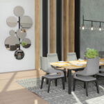 BALTICA DESIGN LUSTRO MOLECUA SREBRNE 110X60 CM - obrazek 2