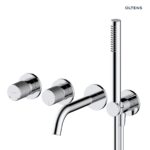 OLTENS HAMNES BATERIA WANNOWO-PRYSZNICOWA 4-OTWOROWA KOMPLETNA CHROM