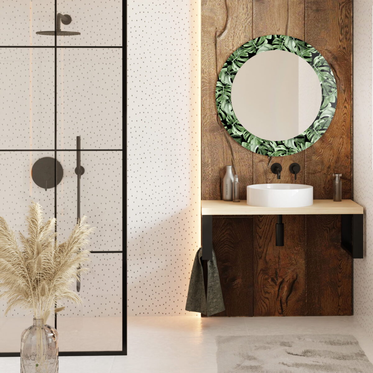 BALTICA DESIGN LUSTRO MALERI MONSTERA ŚR. 100 CM - obrazek 2