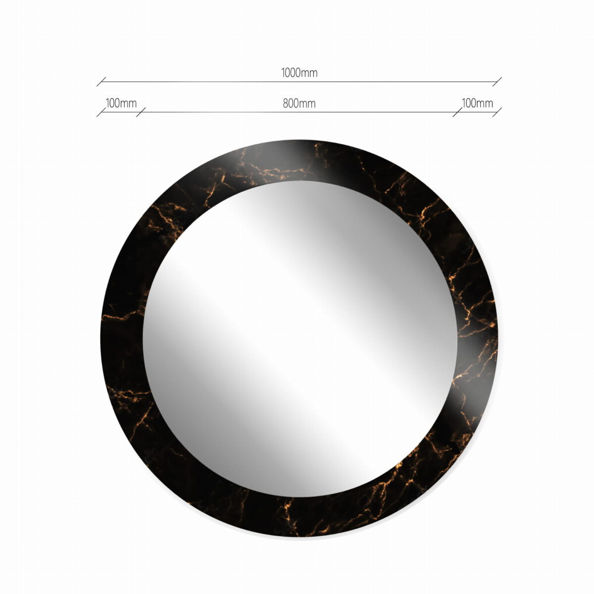 BALTICA DESIGN LUSTRO MALERI MARBLE BLACK ŚR. 100 CM - obrazek 5
