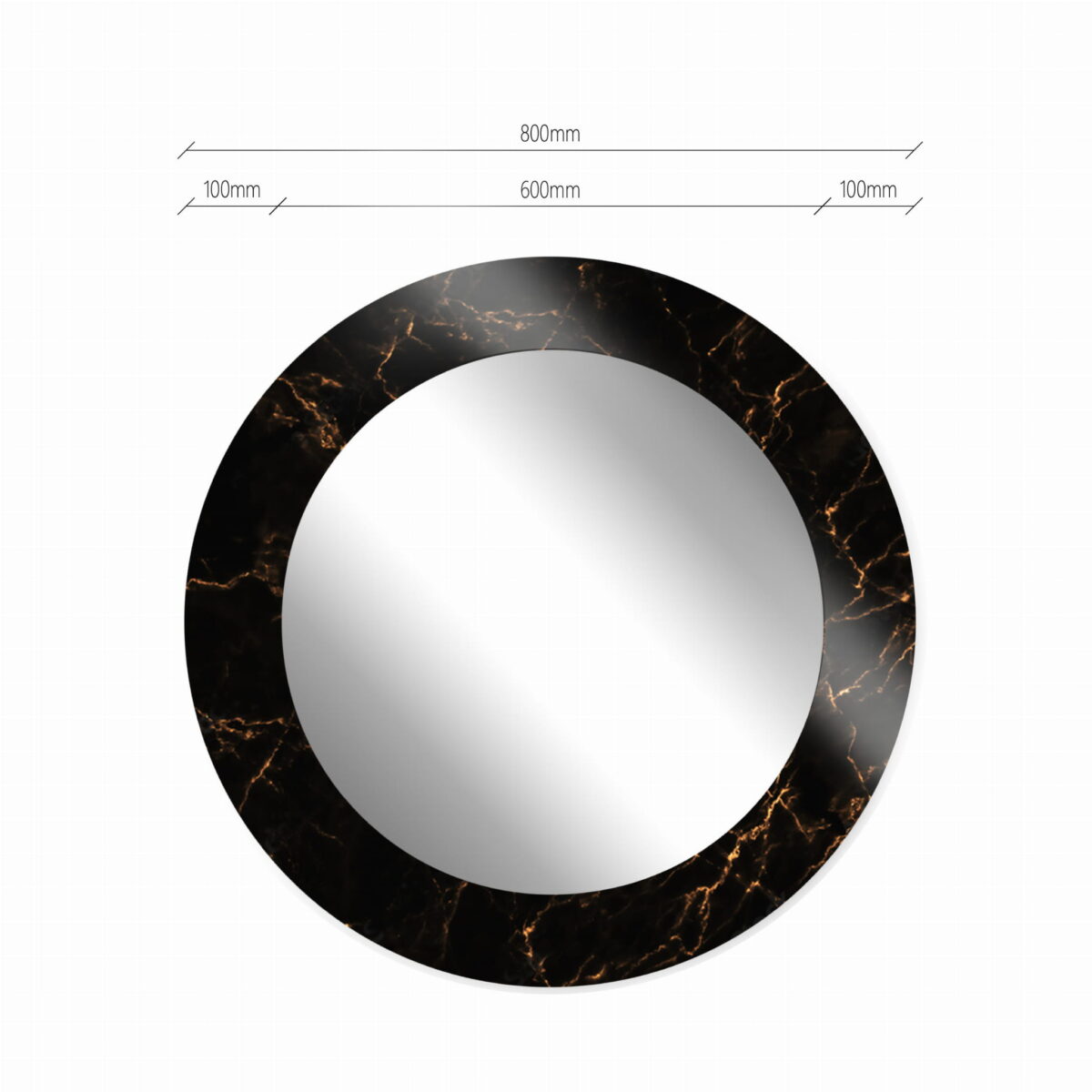 BALTICA DESIGN LUSTRO MALERI MARBLE BLACK ŚR. 100 CM - obrazek 4