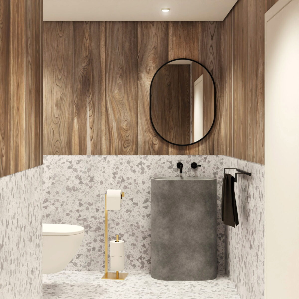 BALTICA DESIGN STOJAK NA PAPIER SIV PLUS GOLD - obrazek 2
