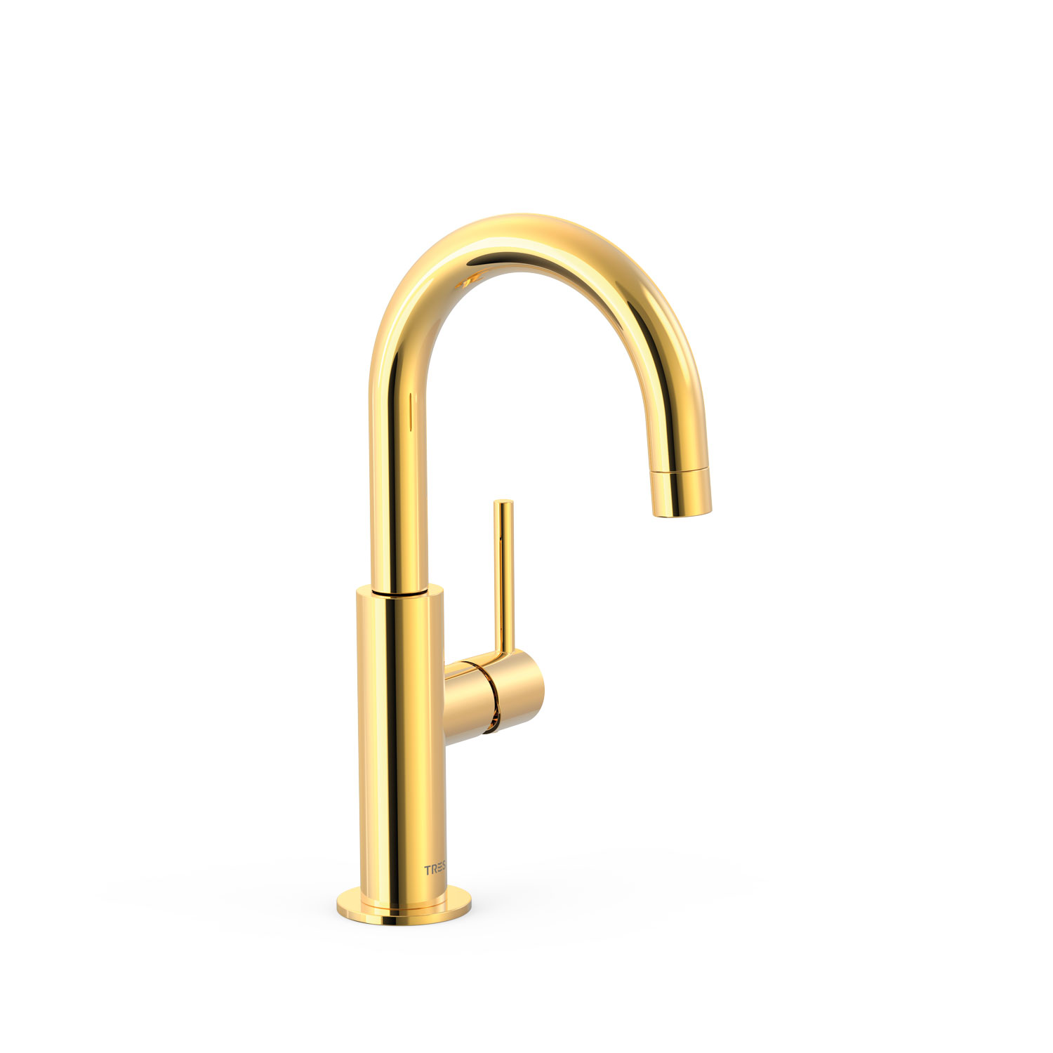 26290403OR STUDY BATERIA JEDNOUCHWYTOWA UMYWALKOWA Z BOCZNĄ DŹWIGNIĄ ZŁOTO 24K 26290403OR - obrazek 1