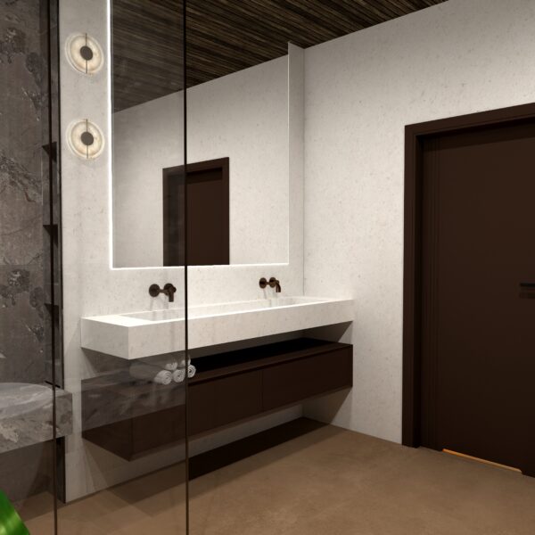 CERDOMUS MIRALITH GESSO+ KARNIS CHARCOAL+ CONCRETE AER CARAMEL 2