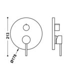 STUDY ELEMENTY ZEWNĘTRZNE DO PODTYNKOWEGO KORPUSU 3-DROŻNEGO RAPID-BOX CHROM 26227310 - obrazek 2